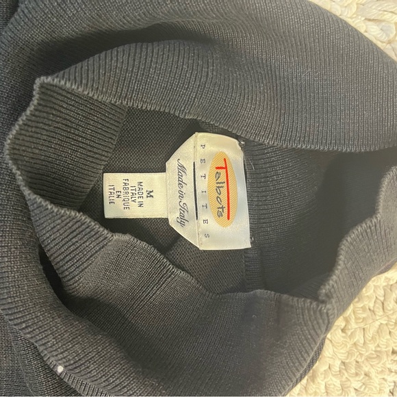 Talbots Black Turtleneck Sweater - Picture 2 of 4